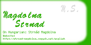 magdolna strnad business card